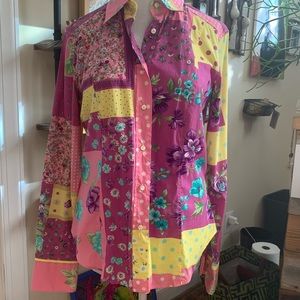 ETRO Milano - Gorgeous Floral and Polka Dot Top